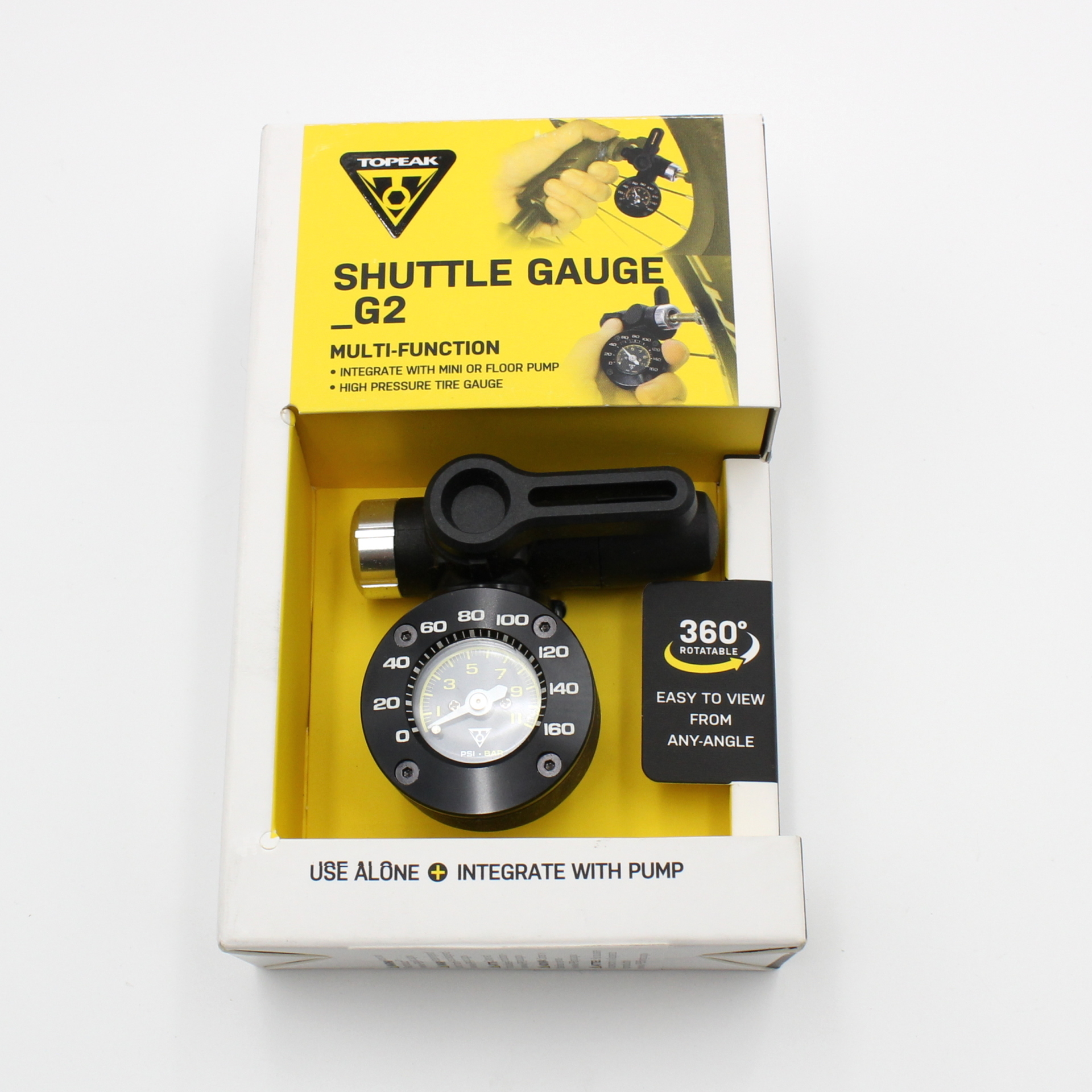 FEsportsNZ Topeak Shuttle G2 Tyre Pressure Gauge Universal Valve